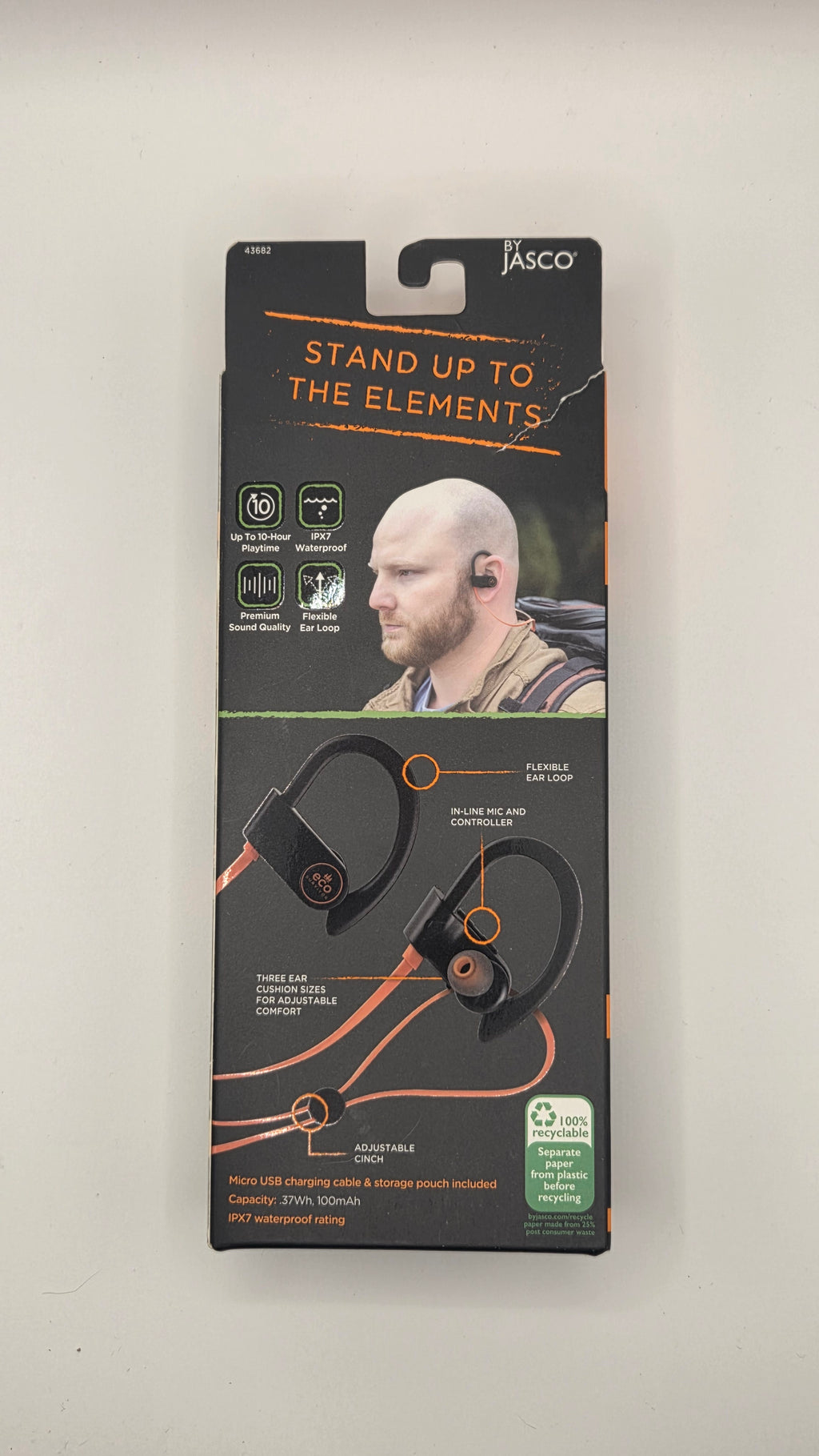 Jasco Eco Survivor Waterproof Bluetooth Earbuds