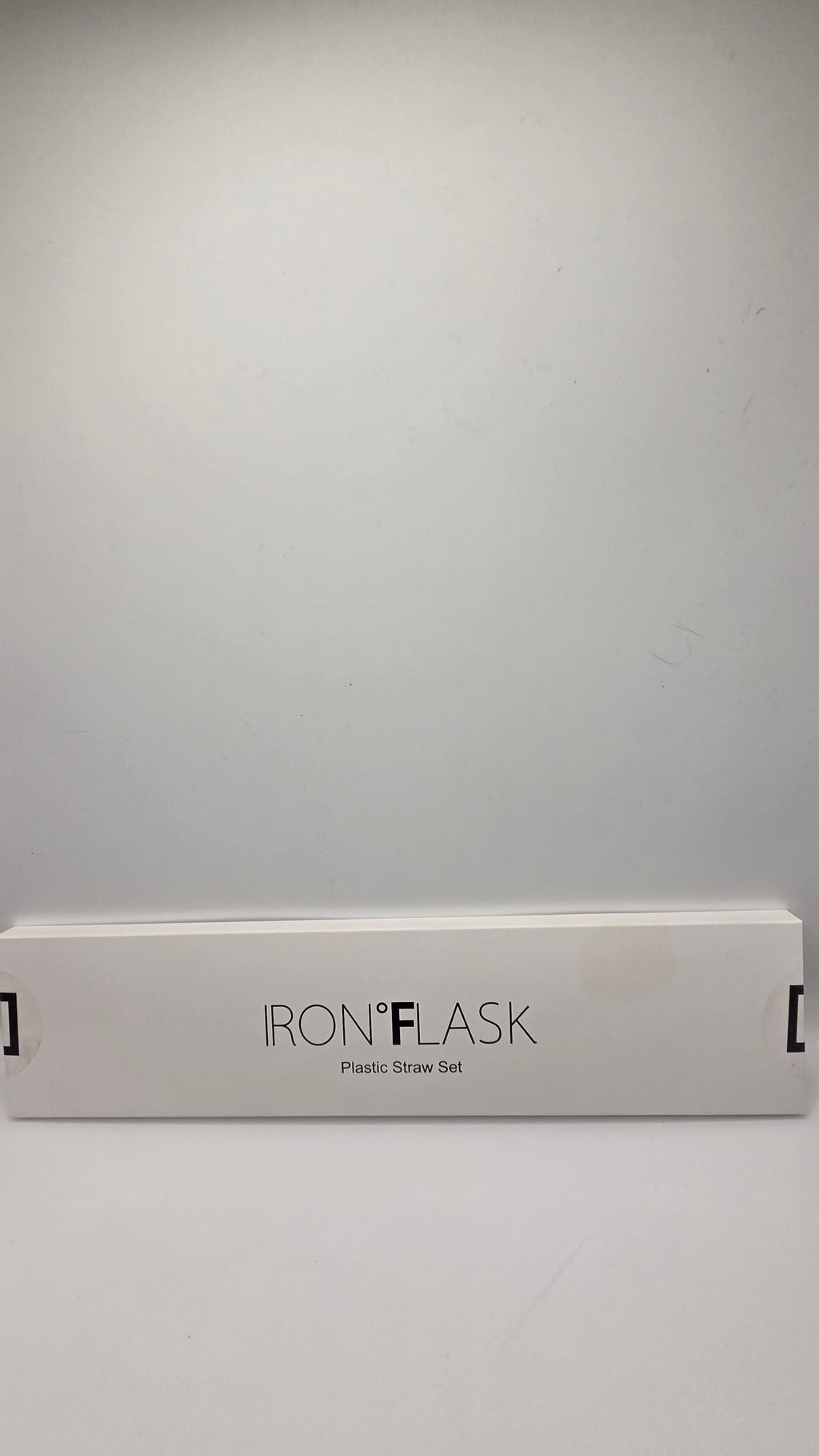 Iron Flask Plastic Straw Set