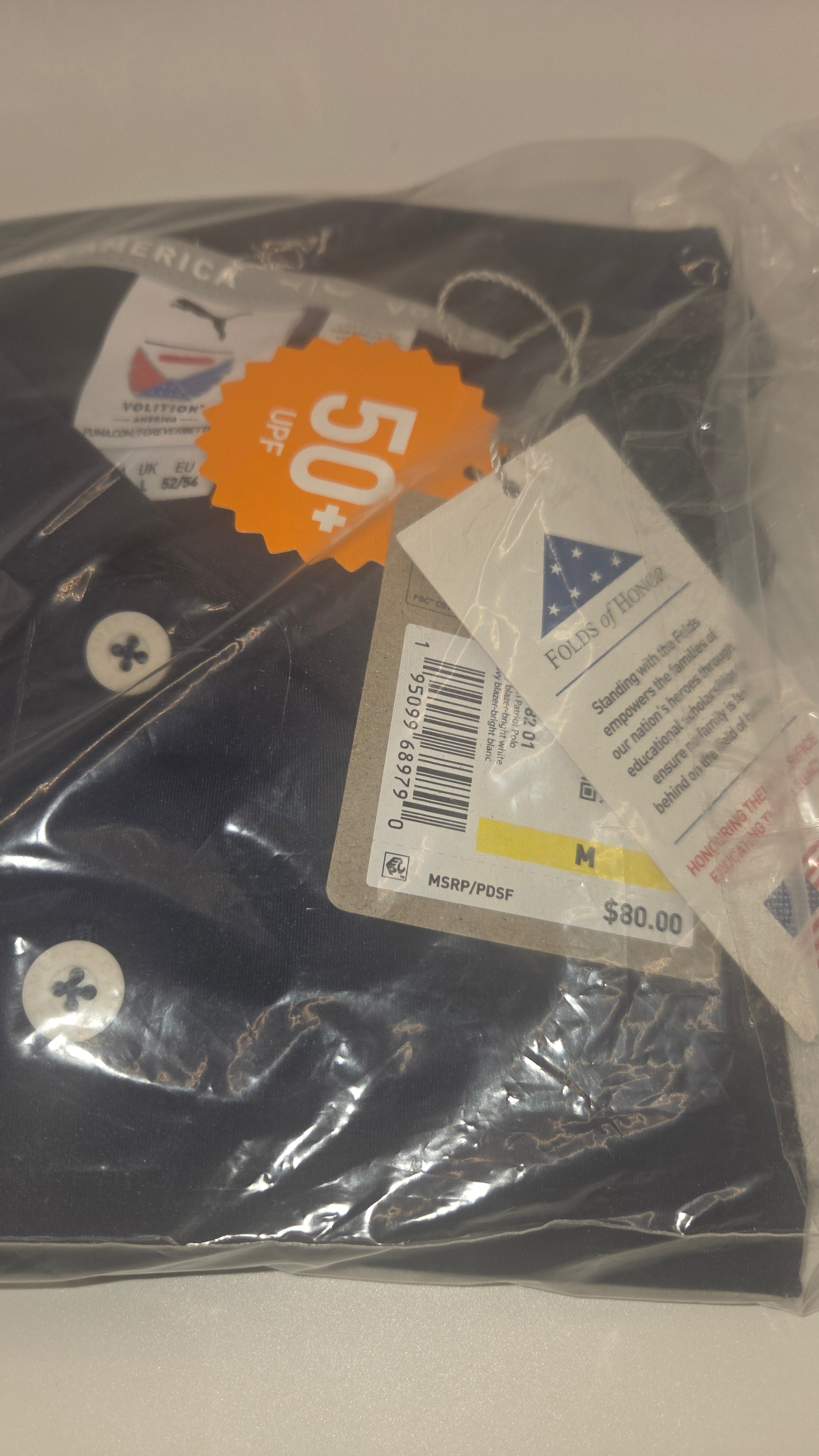 Puma Red, White and Blue Patriotic Polo