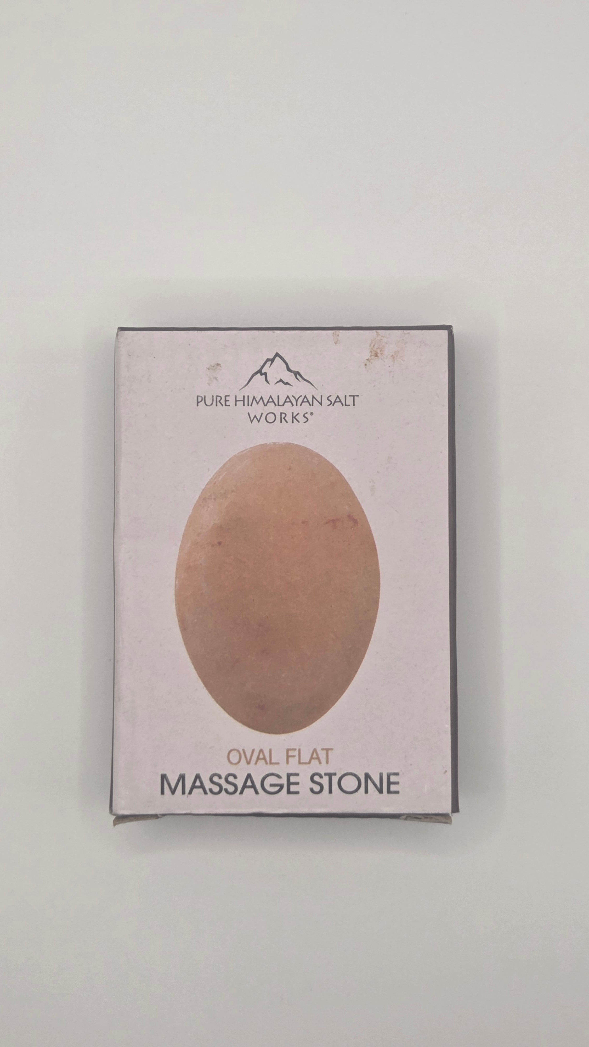 Pure Himalayan Salt Works Oval Flat Massage Stone