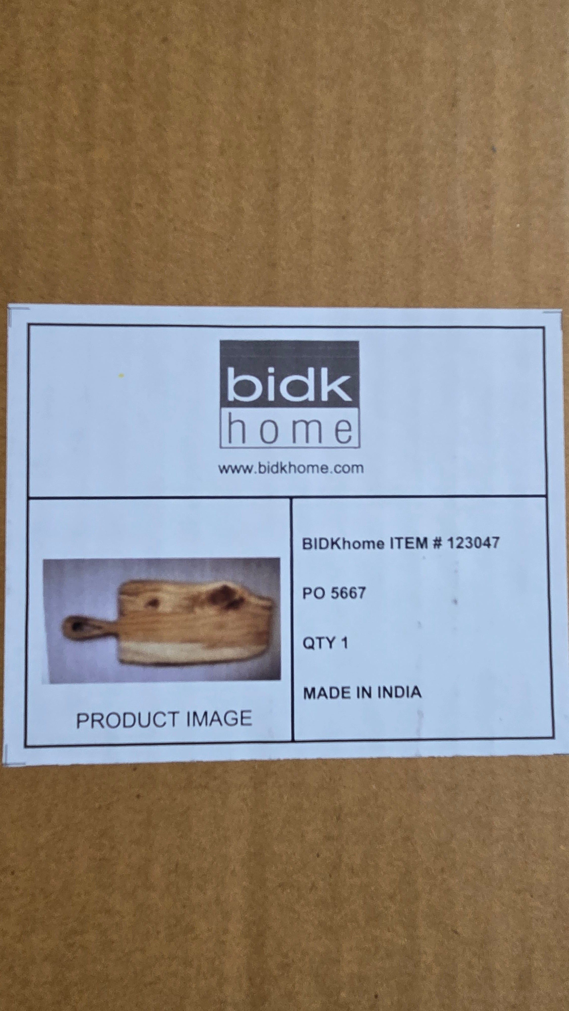BidKHome Cutting Board