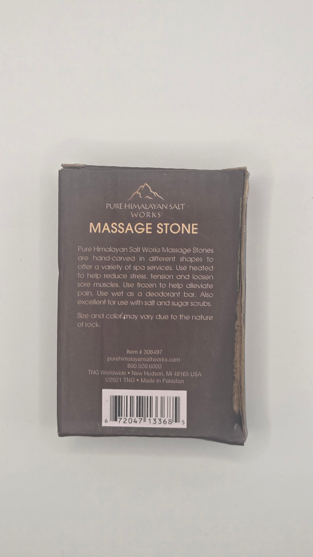 Pure Himalayan Salt Works Oval Flat Massage Stone