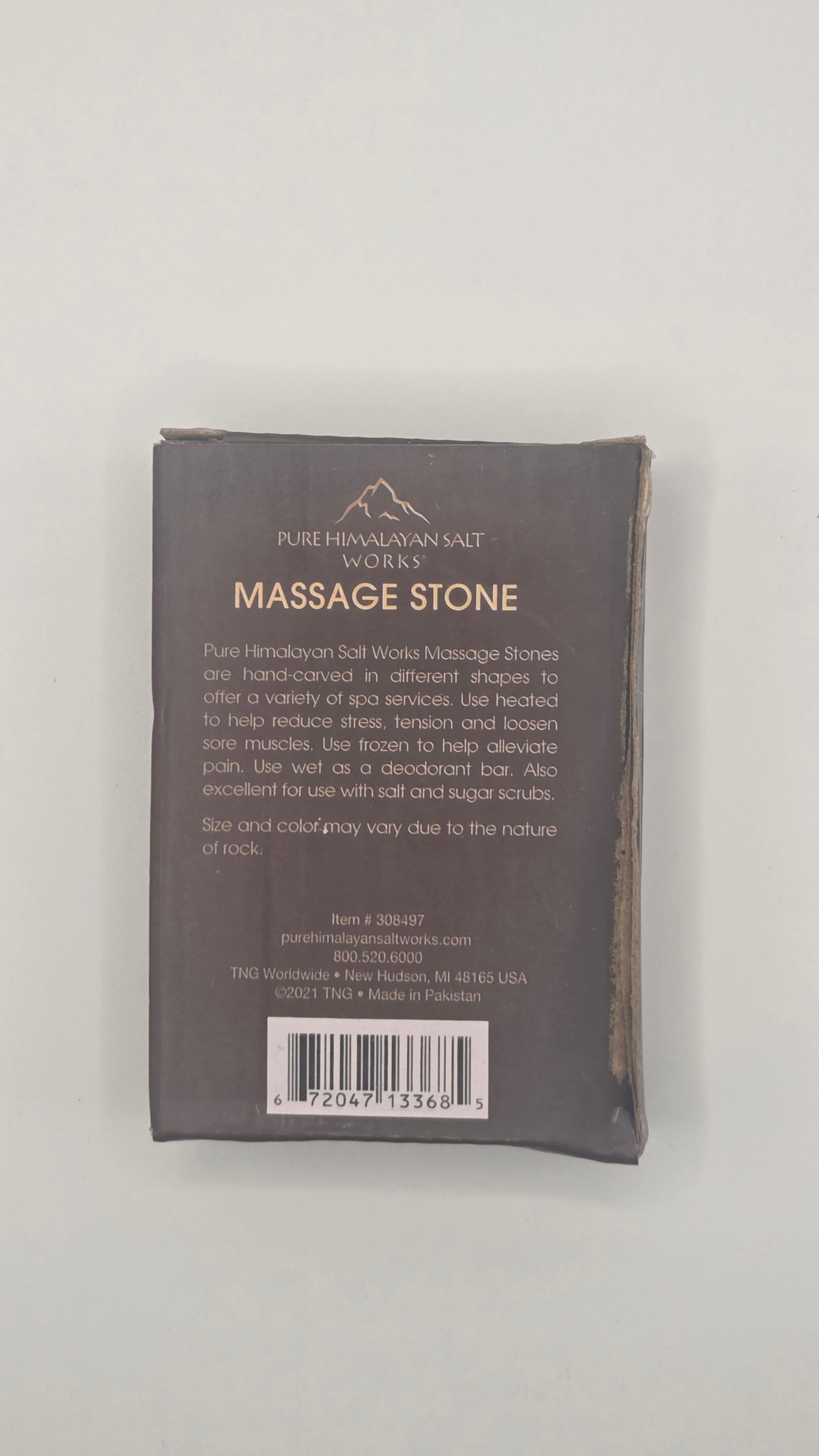 Pure Himalayan Salt Works Oval Flat Massage Stone
